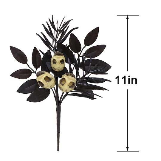 11" Black Eucalyptus with Skull pick by Ashland®
